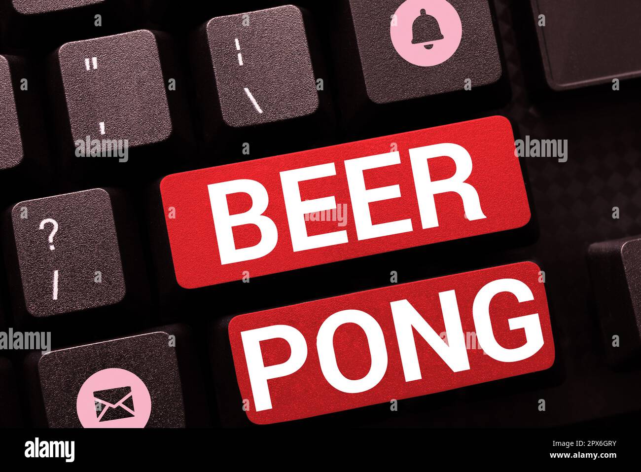 Inspiración que muestra el signo Beer Pong, concepto que significa un