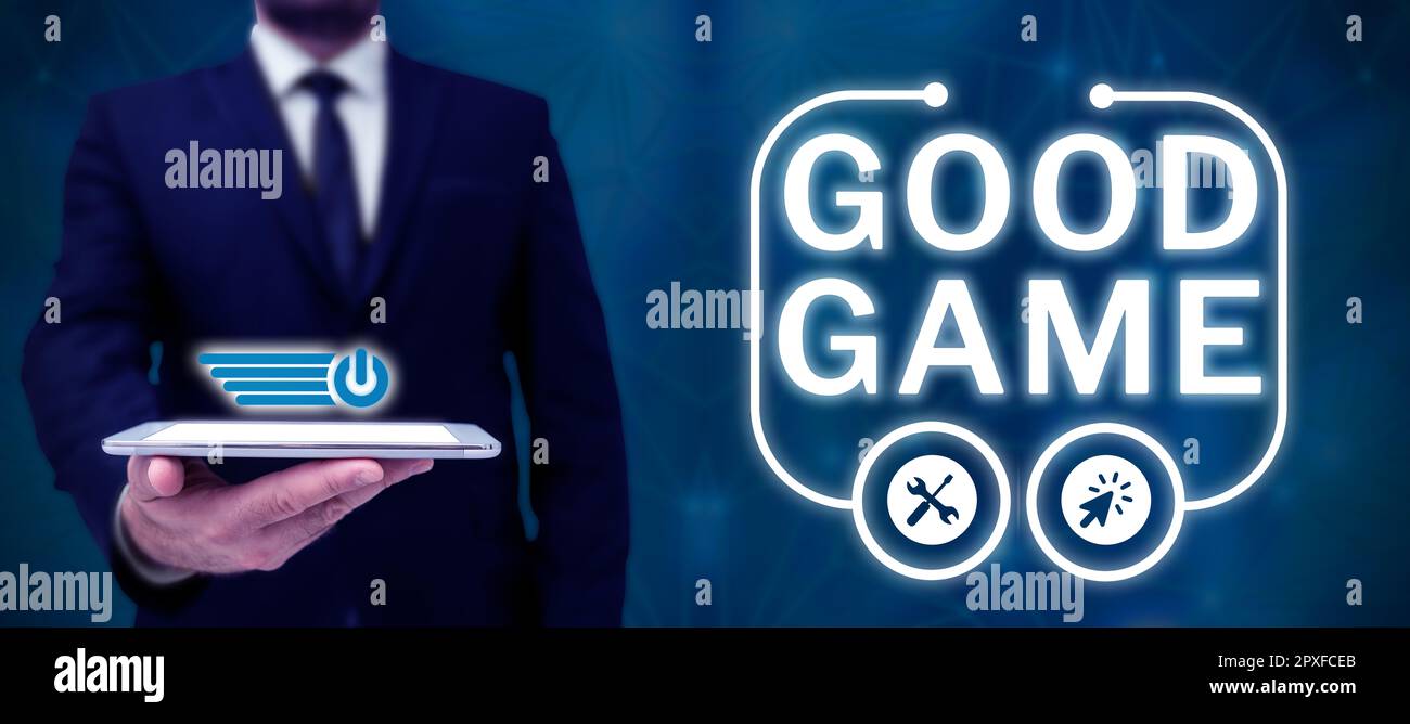 Signo que muestra buen juego, concepto que significa término utilizado