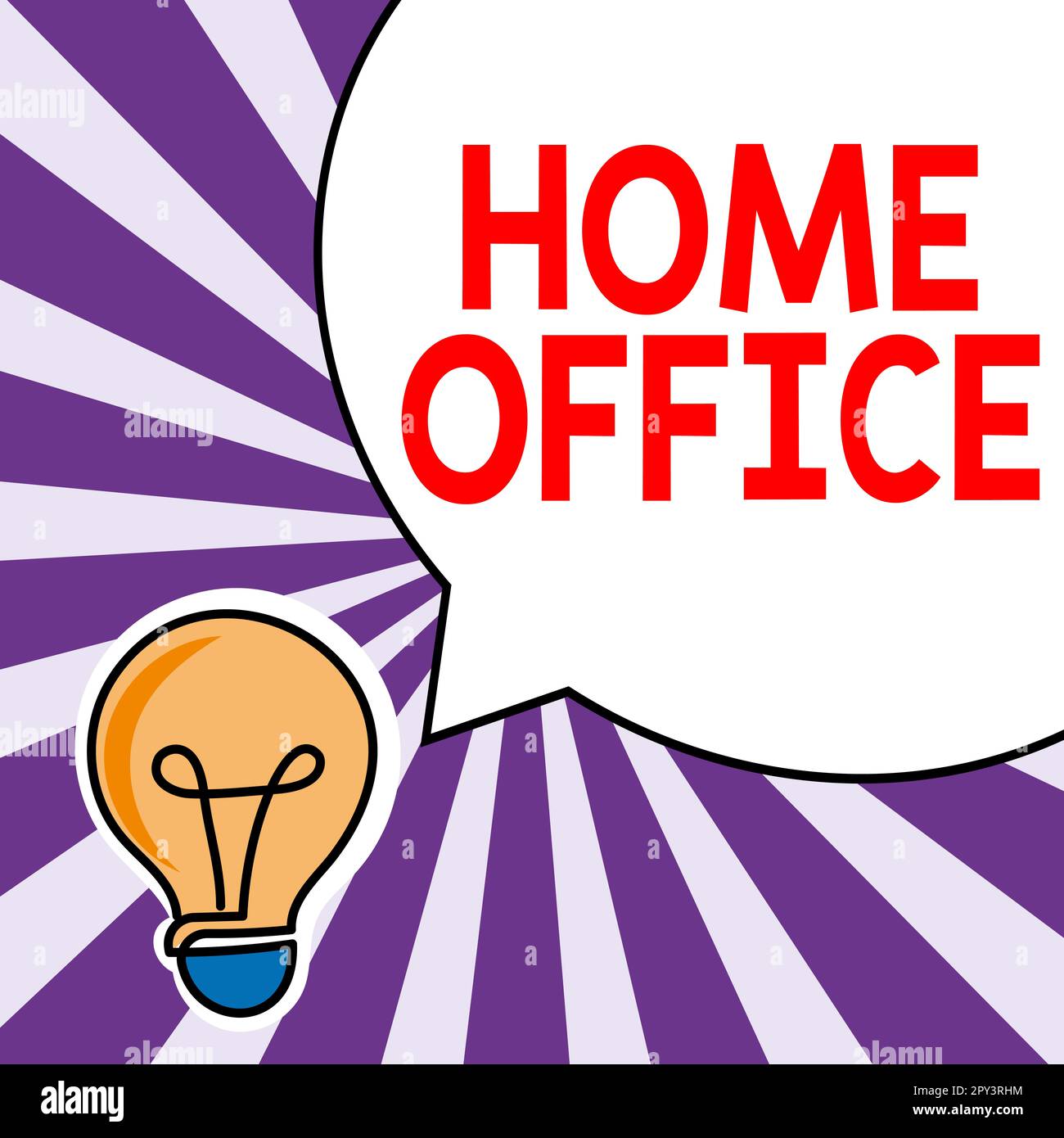 Conceptual caption Home Office, concepto que significa espacio designado en  la residencia de una persona para negocios oficiales Fotografía de stock -  Alamy