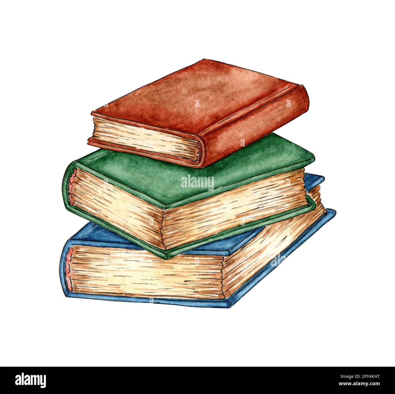 https://c8.alamy.com/compes/2py4kht/ilustracion-de-acuarela-de-una-pila-de-libros-antiguos-libros-apilados-uno-encima-del-otro-pila-de-libros-coloridos-regreso-a-la-escuela-boceto-hecho-a-mano-imprimir-2py4kht.jpg