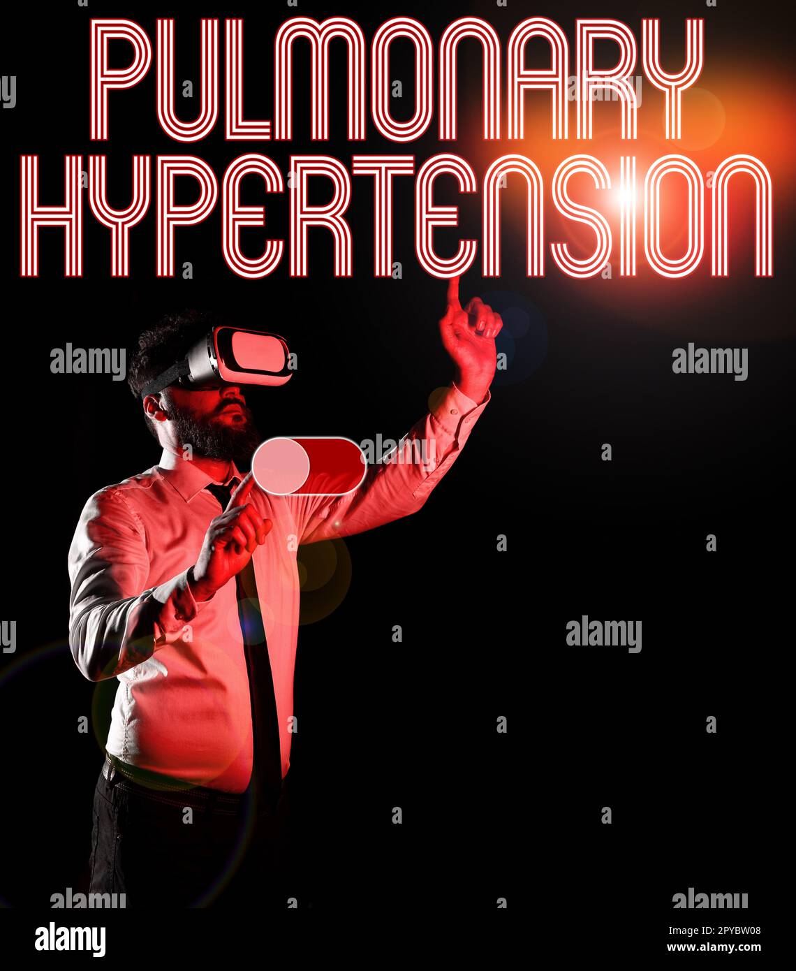 Signo de escritura a mano Hipertensión pulmonar. Persona que tiene