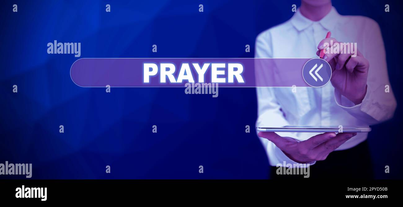 Texto caption Presentación de la oración, concepto que significa