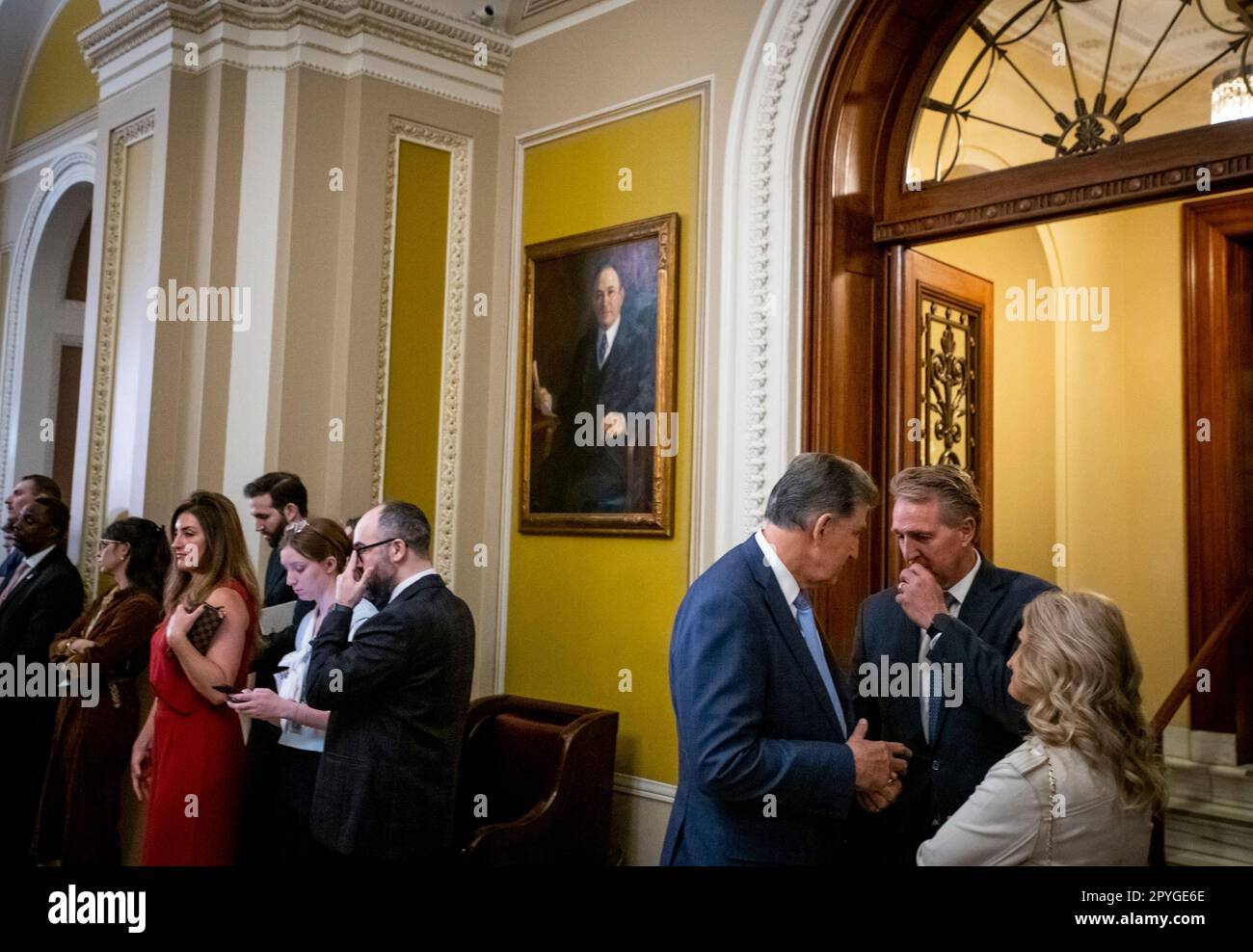El Senador Joe Manchin III (Demócrata de Virginia Occidental), a la