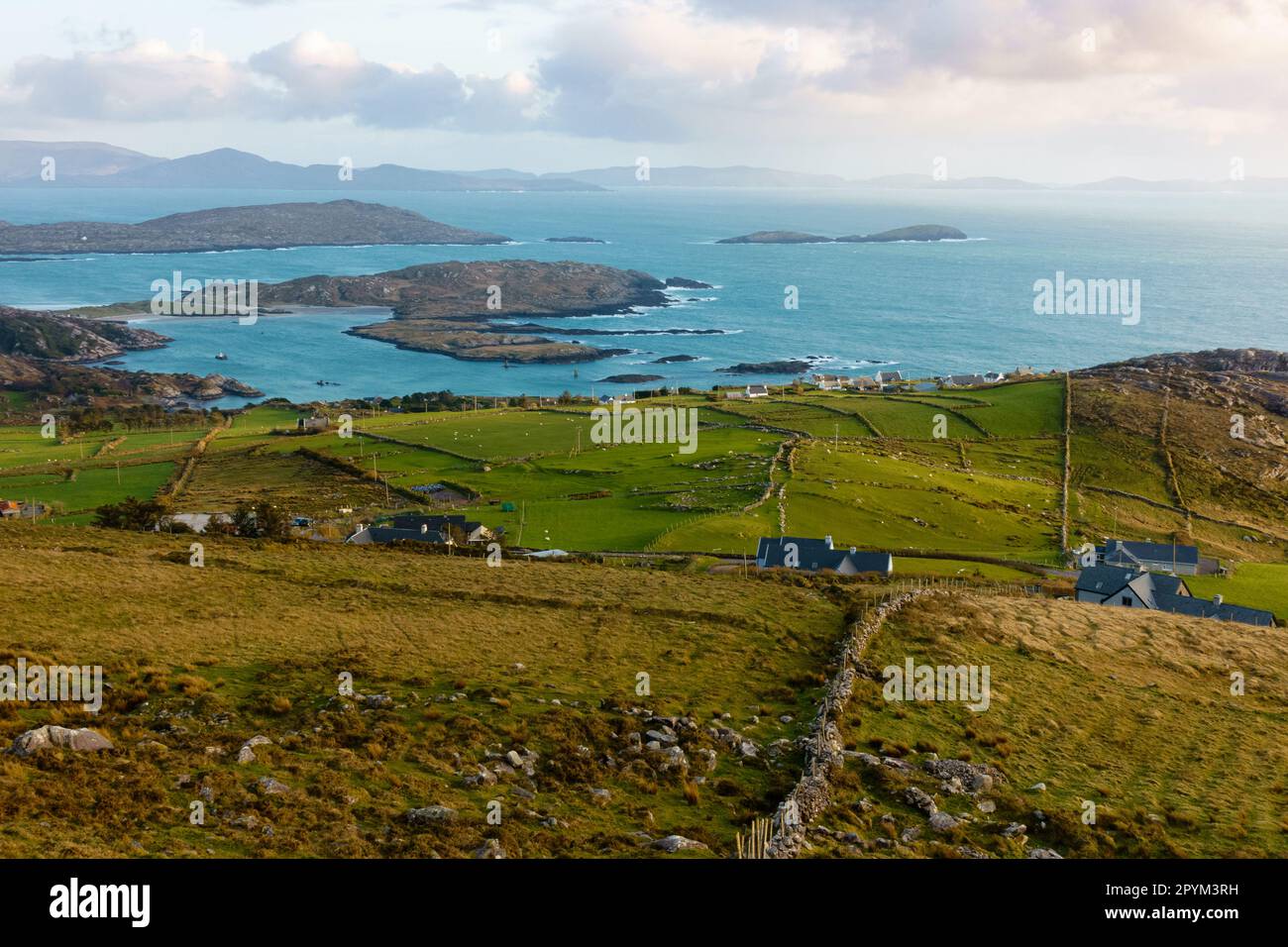 Vista del paisaje rural de Irlanda Foto de stock