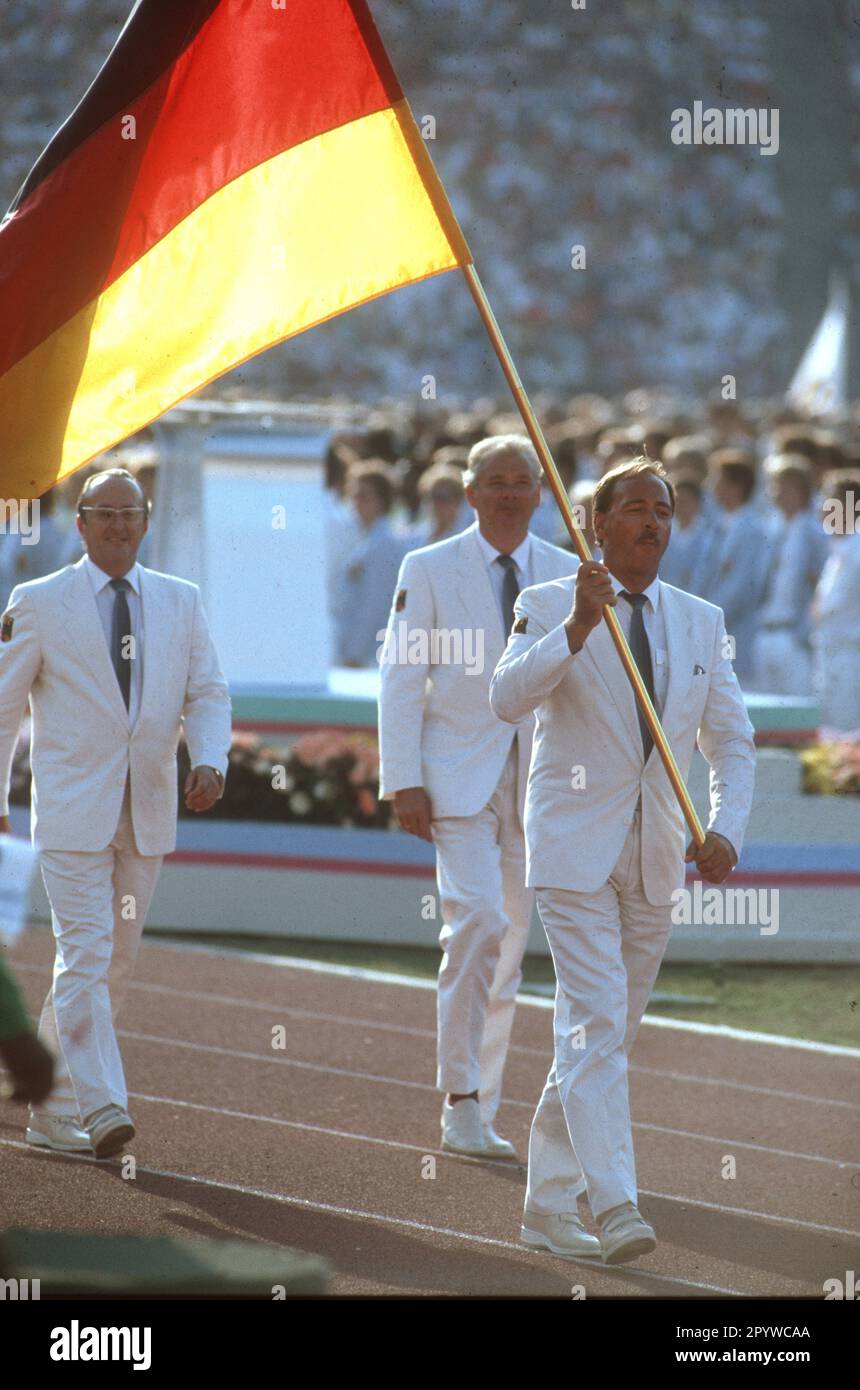 Juegos Olímpicos 1984 en Los Ángeles. Ceremonia de apertura, Entrada