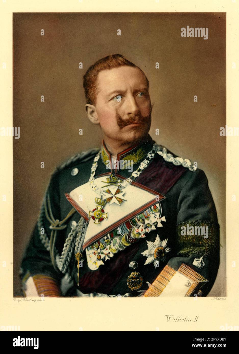 Guillermo II, emperador alemán y rey de Prusia (18591941). Fotografía