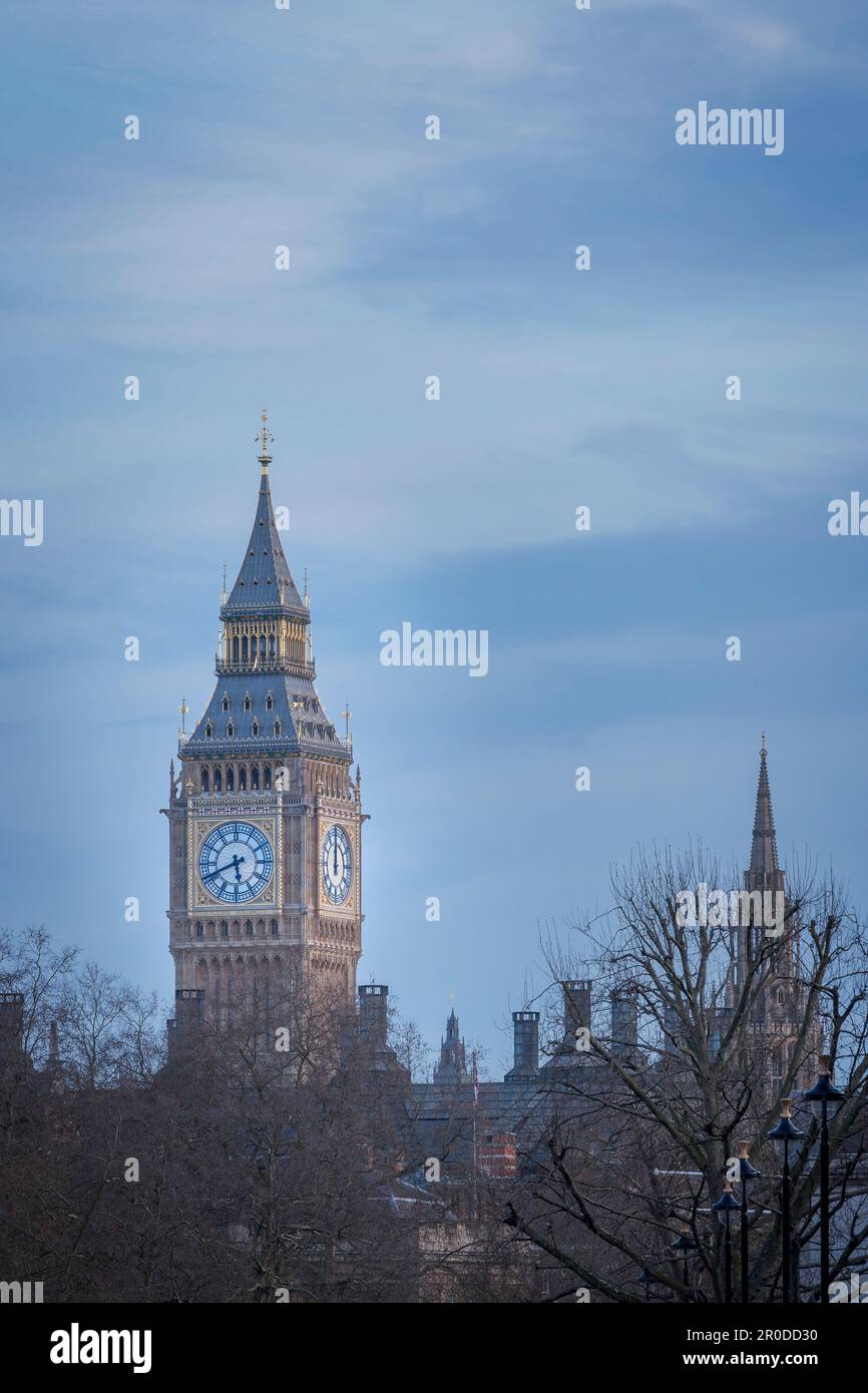 Big Ben en el horizonte de Londres Foto de stock