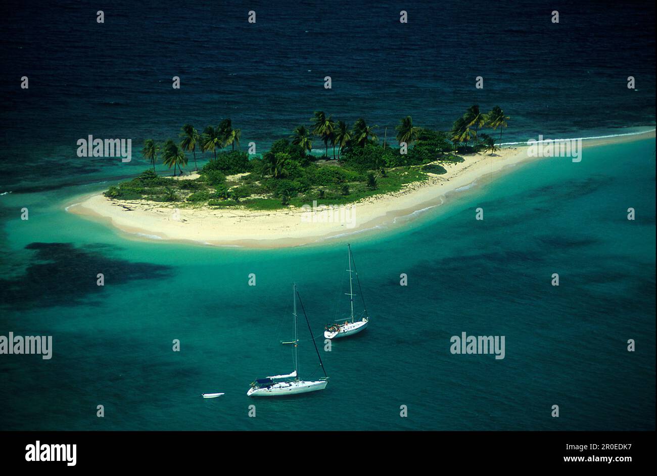 Sandy Island, Carriacou, Grenada, Kleine Antillen Karibik Foto de stock