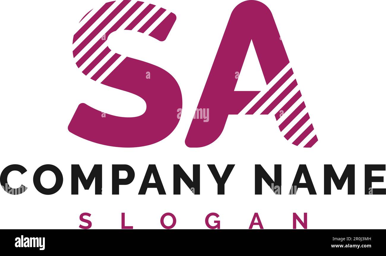 Sa letter dise o de logo sa carta logo ilustraci n vectorial vector