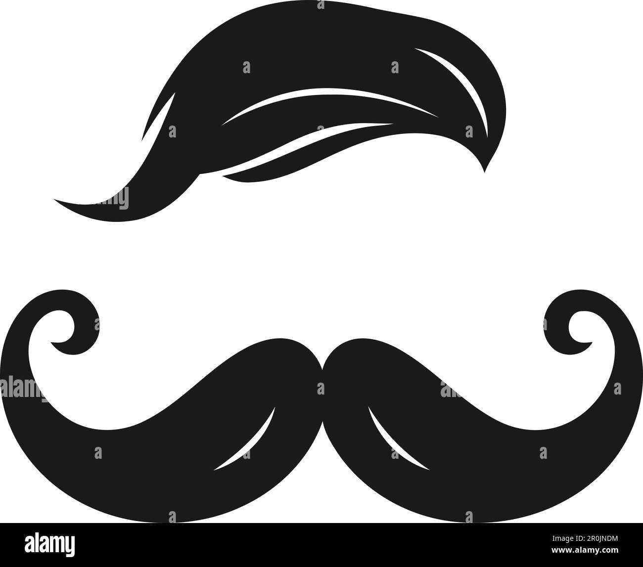 Icono de bigote. Ilustración simple del icono de vector de bigote de italia  Imagen Vector de stock - Alamy