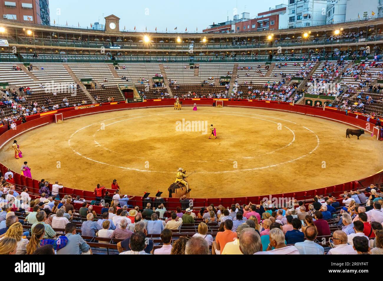Corrida de toros en Valencia, España Foto de stock
