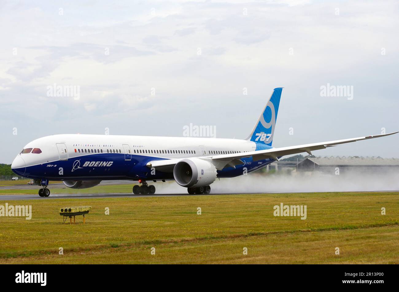 Boeing 787 Dreamliner, exhibición aérea internacional de Farnborough, Foto de stock