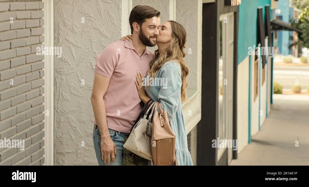 EE.UU. Shailene Woodley y Jack Whitehall en la nueva película (C)Neon:  Robots (2023). Argumento: Charles es un mujeriego, mientras que Elaine es  una excavadora de oro. El dúo aprende humanidad cuando se