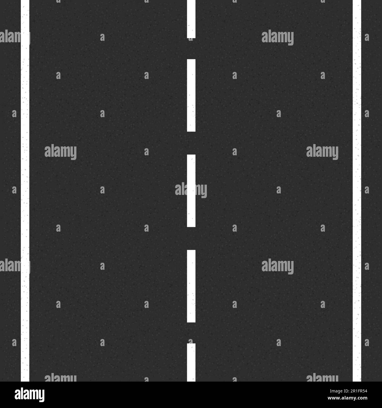Carretera de asfalto con marcas viales, ilustración vectorial eps10 Ilustración del Vector