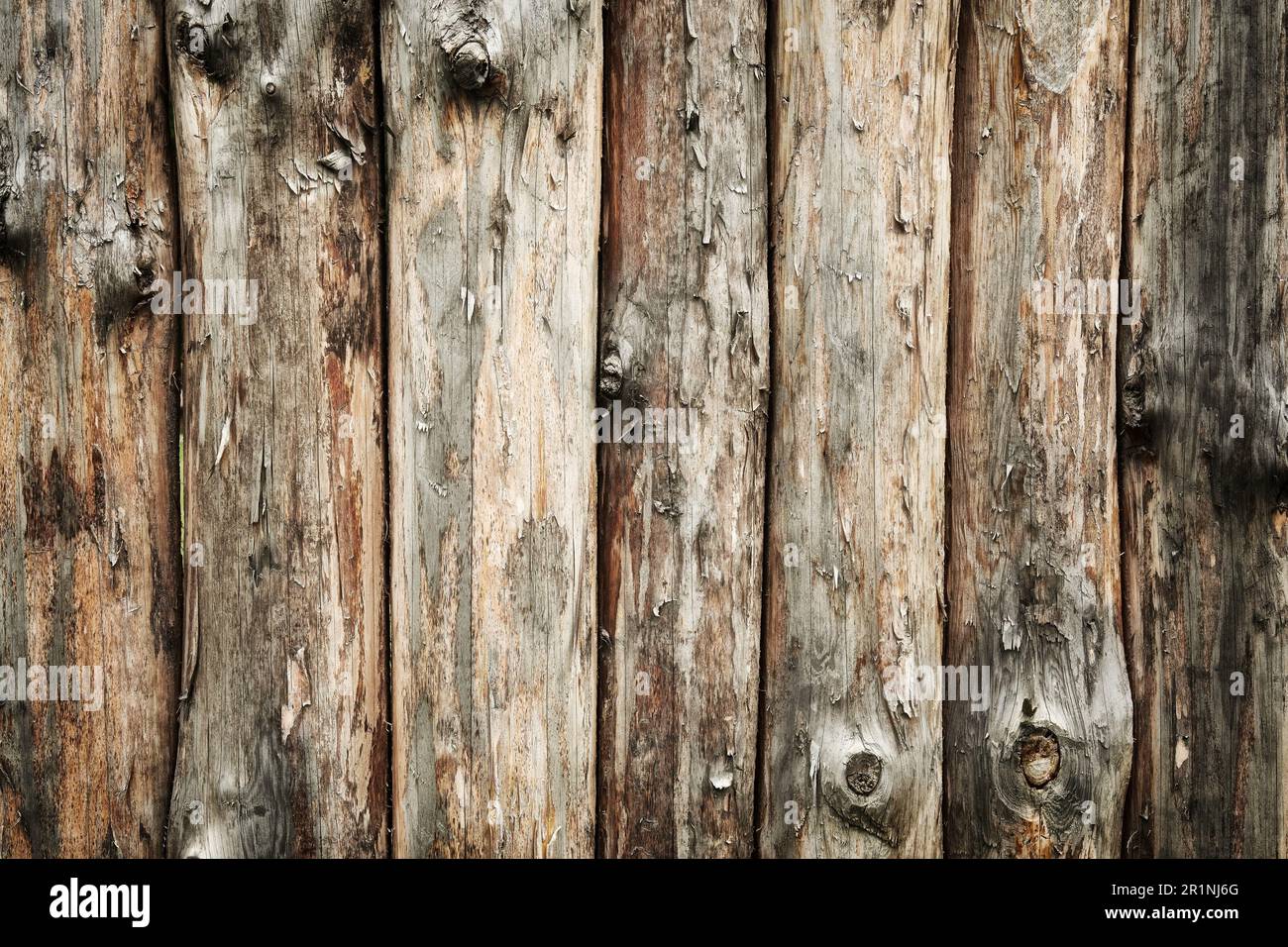 Pared marrón con textura de tablones de madera. Fondos de madera cortada Foto de stock