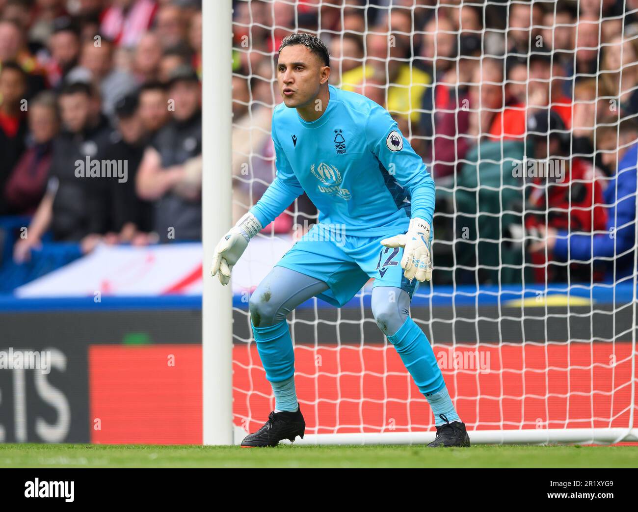 13 mayo 2023 - Chelsea - Nottingham Forest - Premier League - Stamford Bridge. El portero del Nottingham Forest Keilor Navas durante el partido de la Premier League en Stamford Bridge, Londres. Imagen: Mark Pain / Alamy Live News Foto de stock