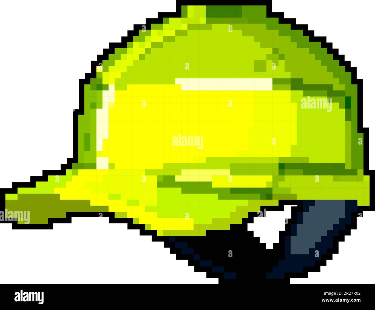 sombrero casco constructor juego pixel art ilustración vectorial Imagen  Vector de stock - Alamy