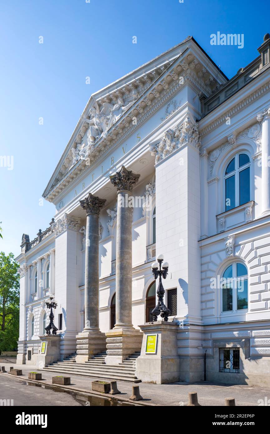 Zacheta, galería nacional de arte, museo de arte contemporáneo situado en la plaza Stanislaw Malachowski, Varsovia, región de Mazovia, Polonia, Europa Foto de stock