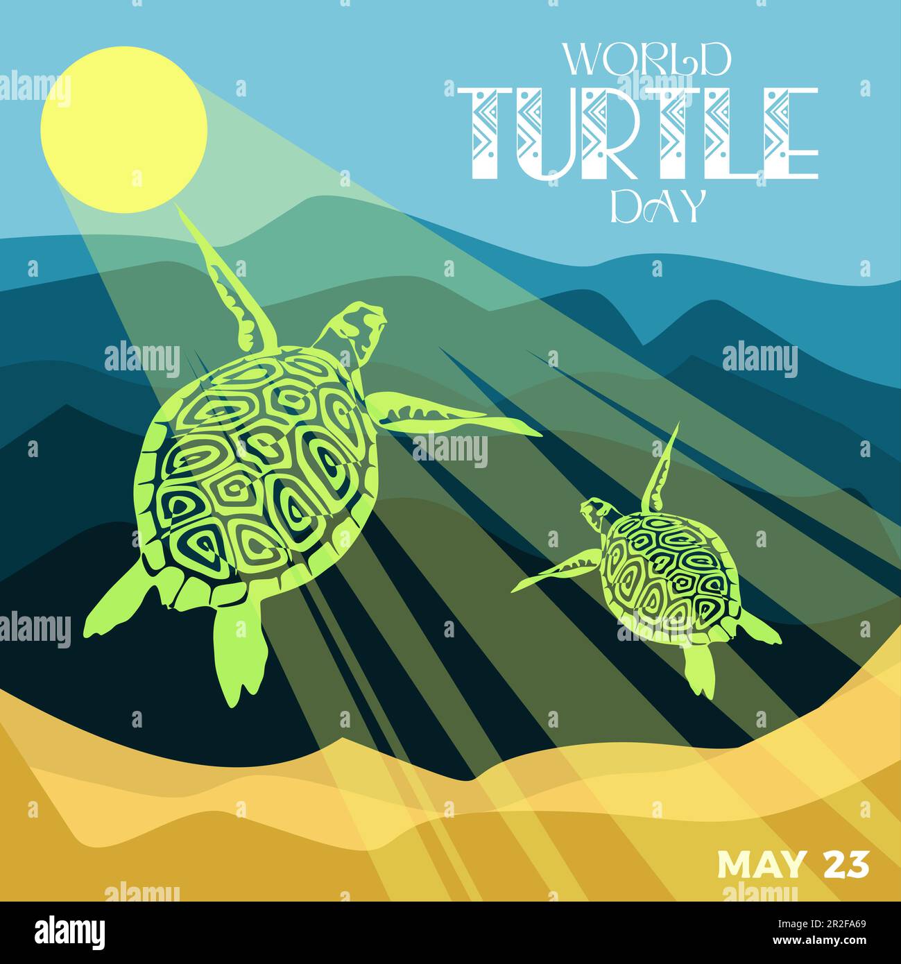 Cartel De La Estación De Tortugas