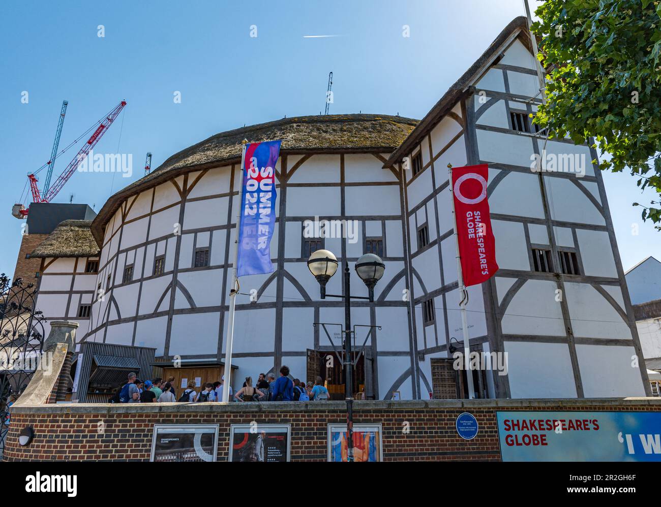 Shakespeare's Globe Bankside Londres Foto de stock