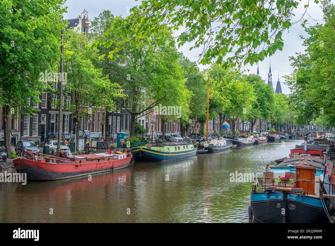 Singelgracht, Amsterdam, Benelux, Benelux, Holanda Septentrional, Noord-Holland, Países Bajos Foto de stock