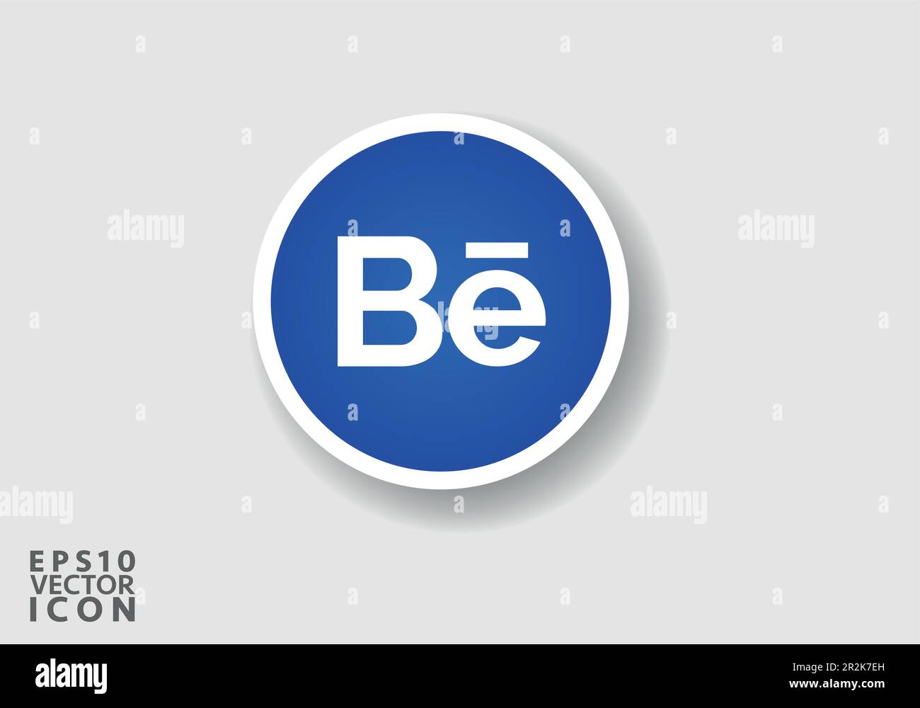 El vector de logotipo de Behance es una representación estilizada del logotipo para la popular aplicación de redes sociales. El diseño es simple, limpio y moderno Ilustración del Vector