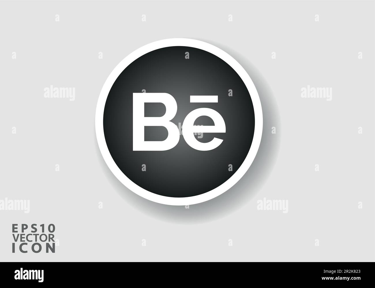 El vector de logotipo de Behance es una representación estilizada del logotipo para la popular aplicación de redes sociales. El diseño es simple, limpio y moderno Ilustración del Vector