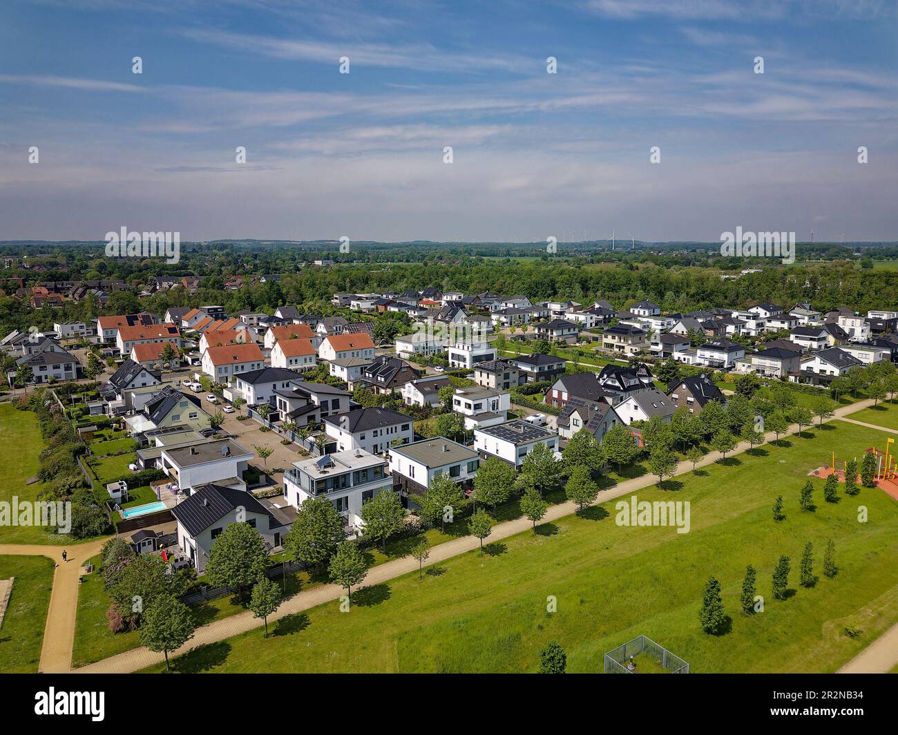 Desarrollo de viviendas en Renania del Norte-Westfalia Foto de stock