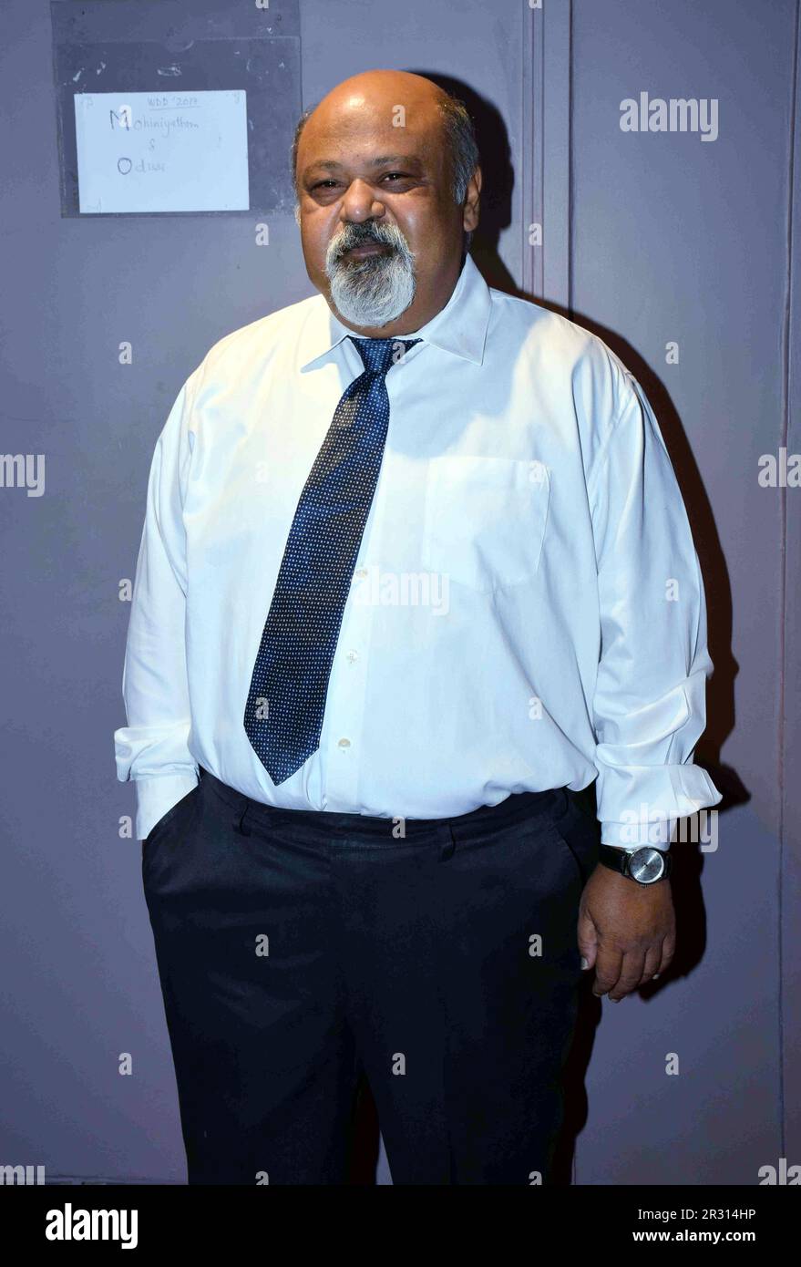 Saurabh Shukla, actor indio, guionista, director de cine, Mumbai, India, 20 de mayo de 2017 Foto de stock