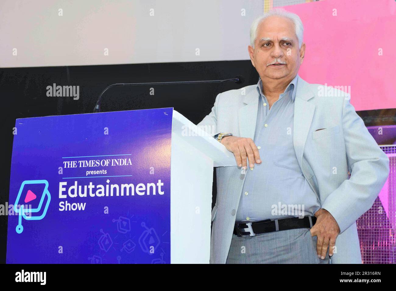 Ramesh sippy, director de cine indio, productor indio, The Edutainment Show, Mumbai, India, 19 de mayo de 2017 Foto de stock