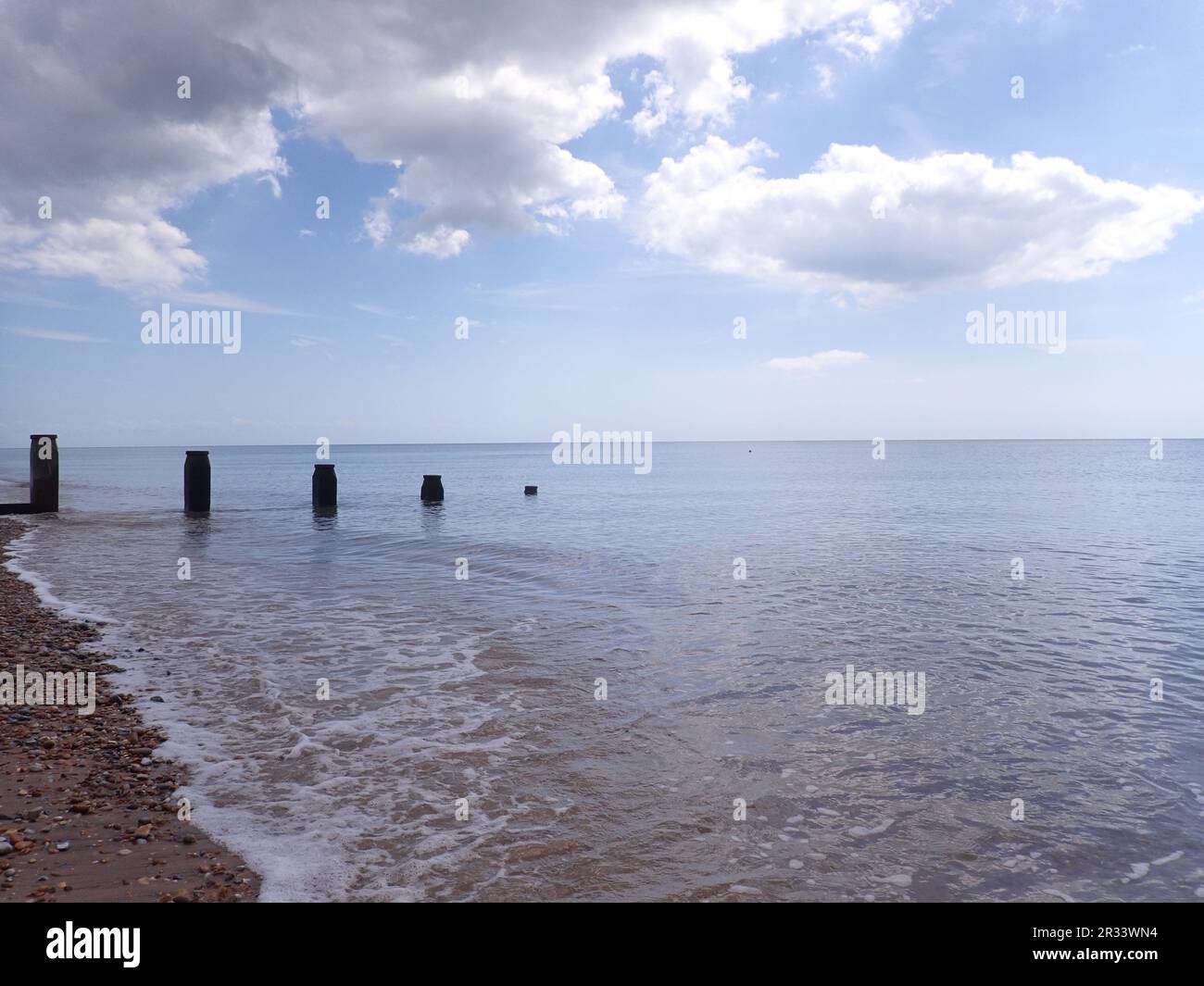 Orilla costera en el sur de Inglaterra Foto de stock