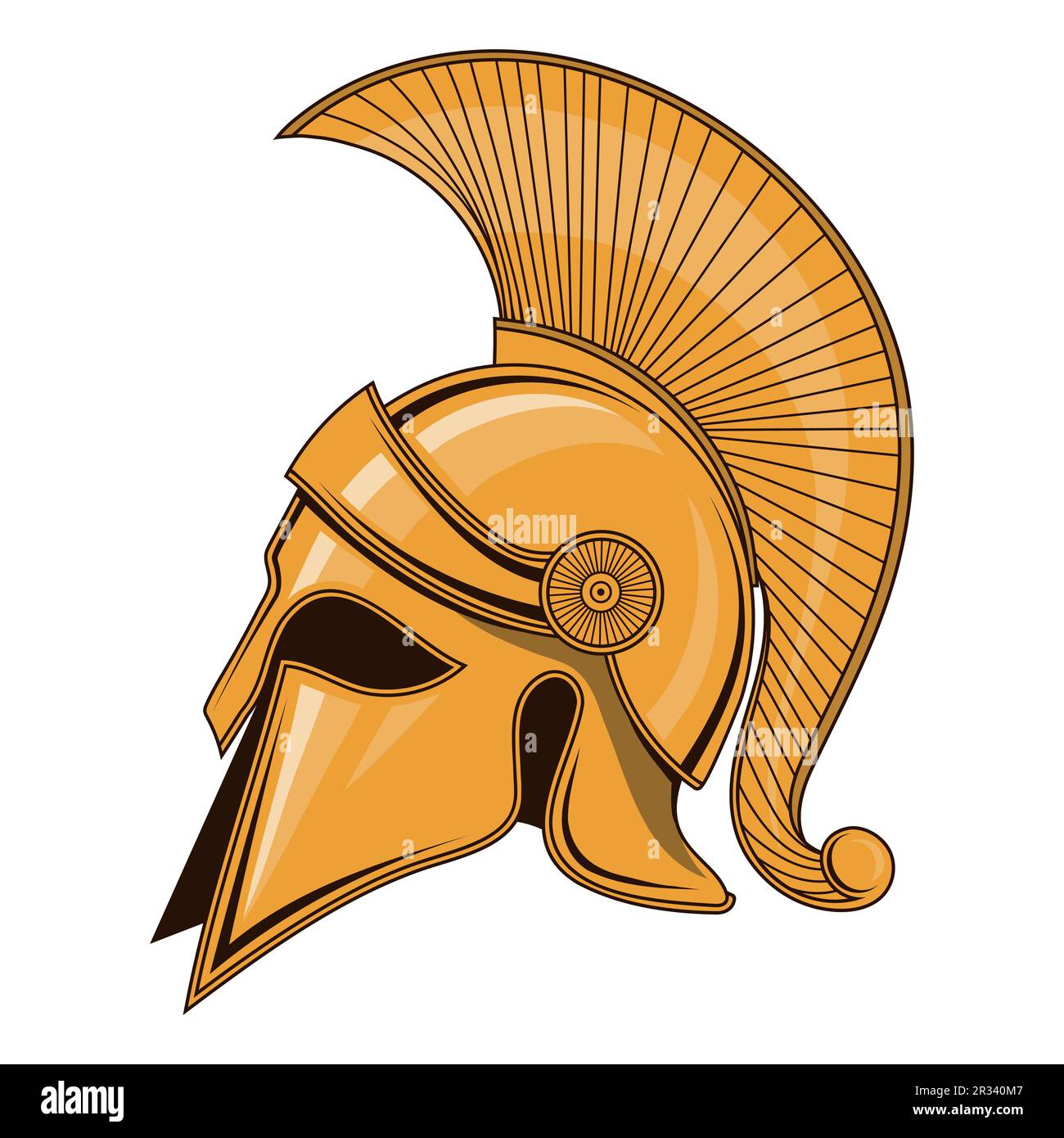 cabeza casco espartano romano 2004849 Vector en Vecteezy