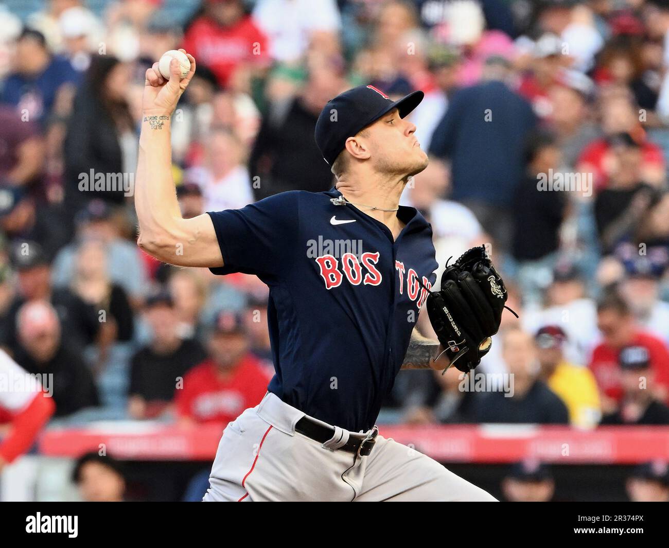 ANAHEIM, CA - MAY 22: Boston Red Sox pitcher Tanner Houck (89) pitching ...