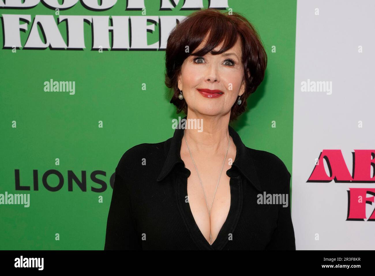 Janine Turner attends the "About My Father" premiere at the SVA Theater
