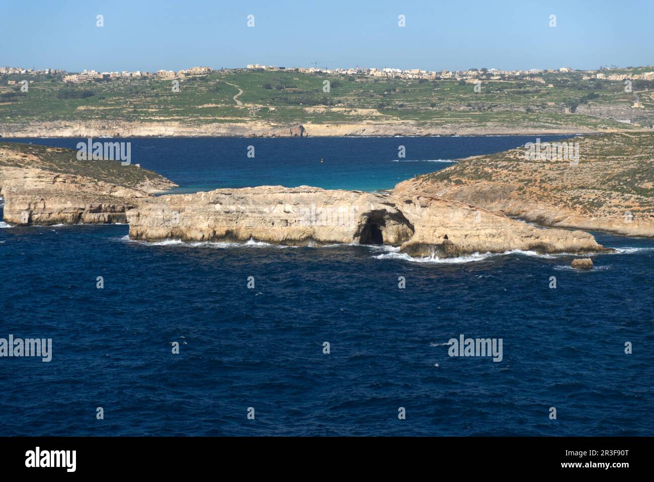 St Mary Bay, Comino, Mar Mediterráneo, País insular, Malta Foto de stock