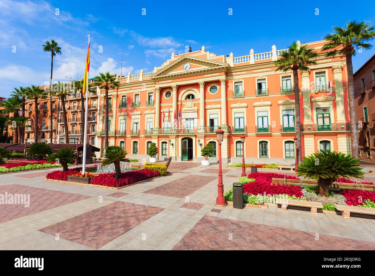Ayuntamiento de Murcia o Ayuntamiento. Murcia es una ciudad en el sureste de España. Foto de stock