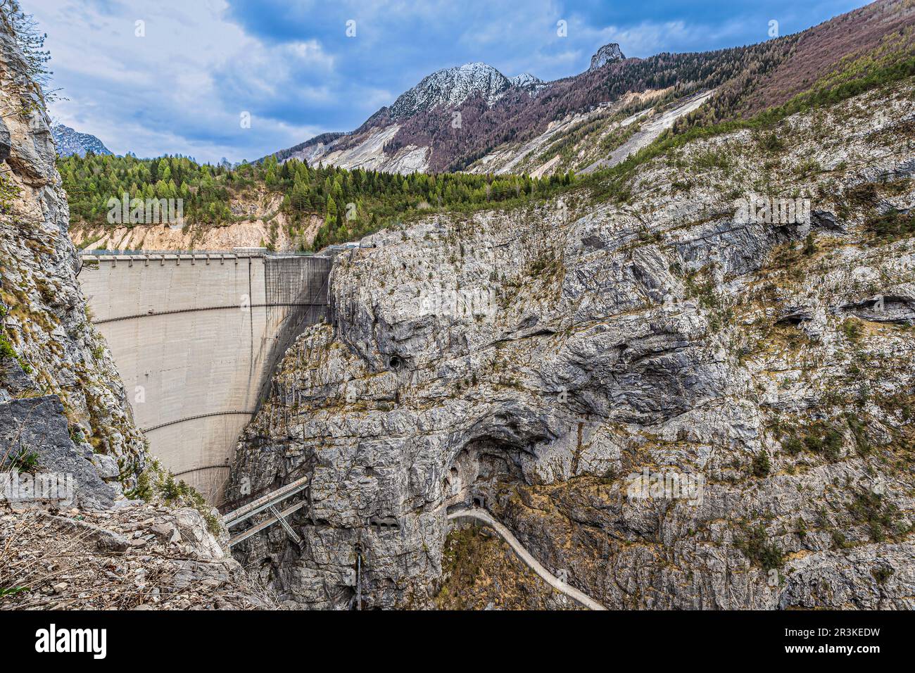 Italia Presa de Friuli Vajont Foto de stock