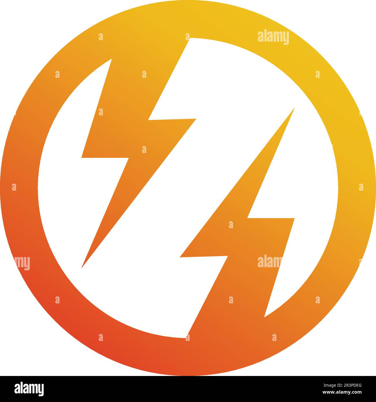 Vector eléctrico icono de relámpago logo y símbolos Imagen Vector de