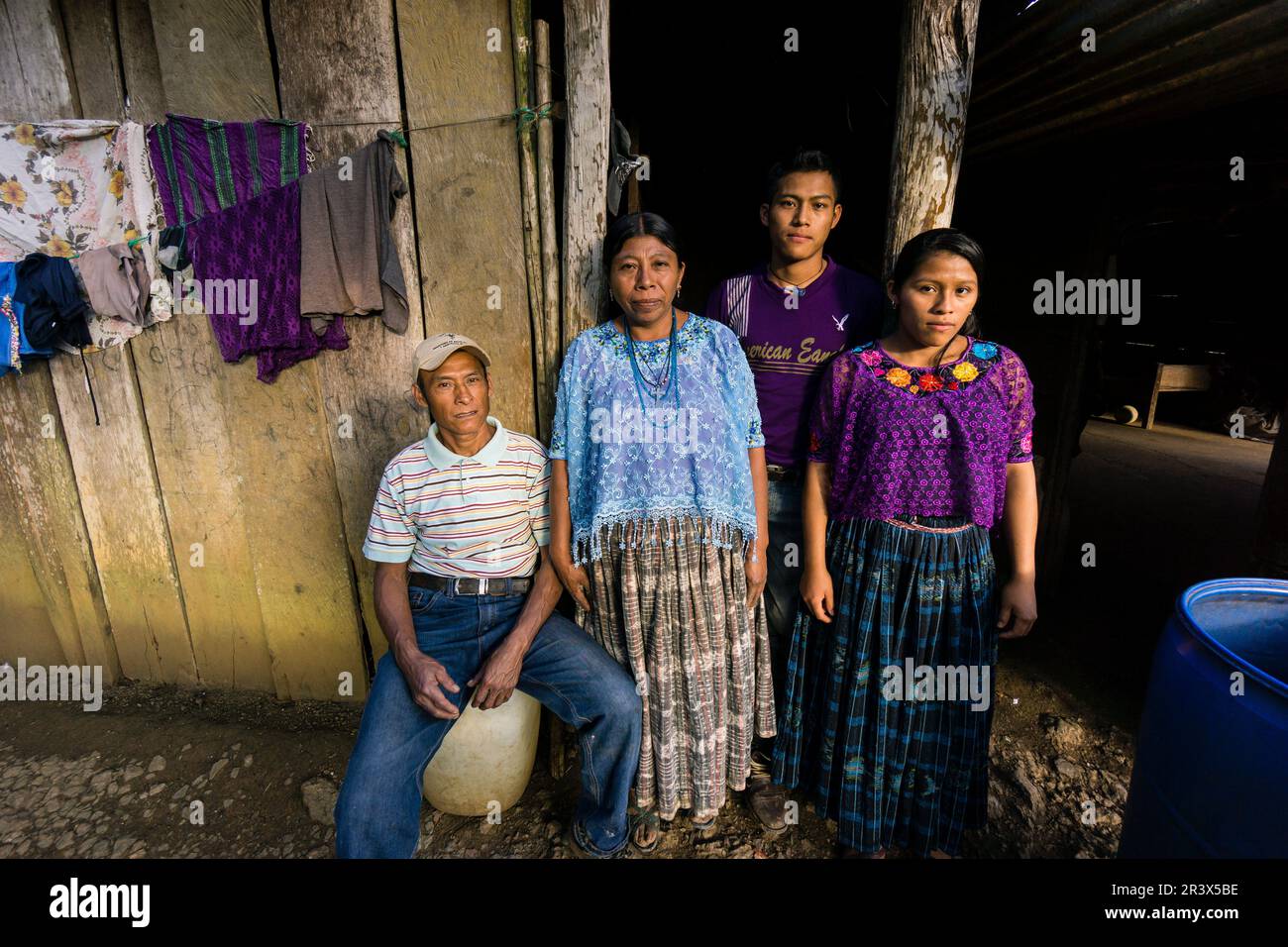 alcalde Onofre Moriega, . aldea Sanuch, Lancetillo, La Parroquia, zona Reyna, Quiche, Guatemala, Centroamérica. Foto de stock