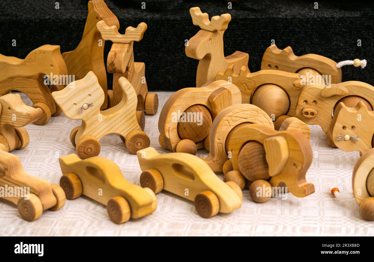 Ruedas para los juguetes de madera