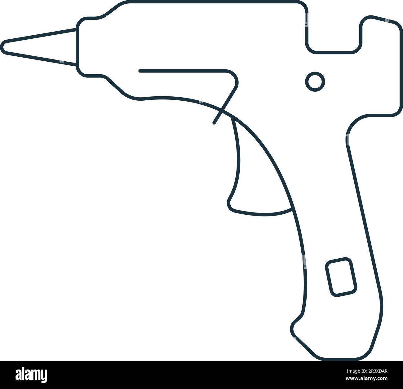 Pistola De Pegamento Industrial Para La Extrusión, Pastas De Silicona.  Ilustraciones svg, vectoriales, clip art vectorizado libre de derechos.  Image 26981207