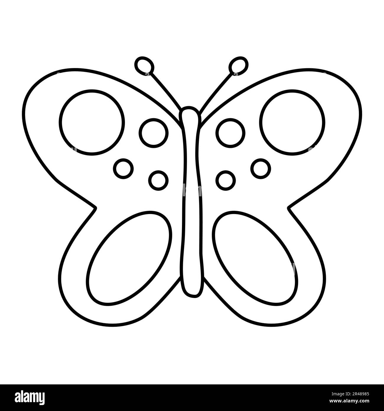 conjunto de contorno dibujos de mariposas plantillas para colorante,  aislado en blanco antecedentes. colorante libro para niños. nosotros  dibujar con niños. vector ilustración 22956713 Vector en Vecteezy