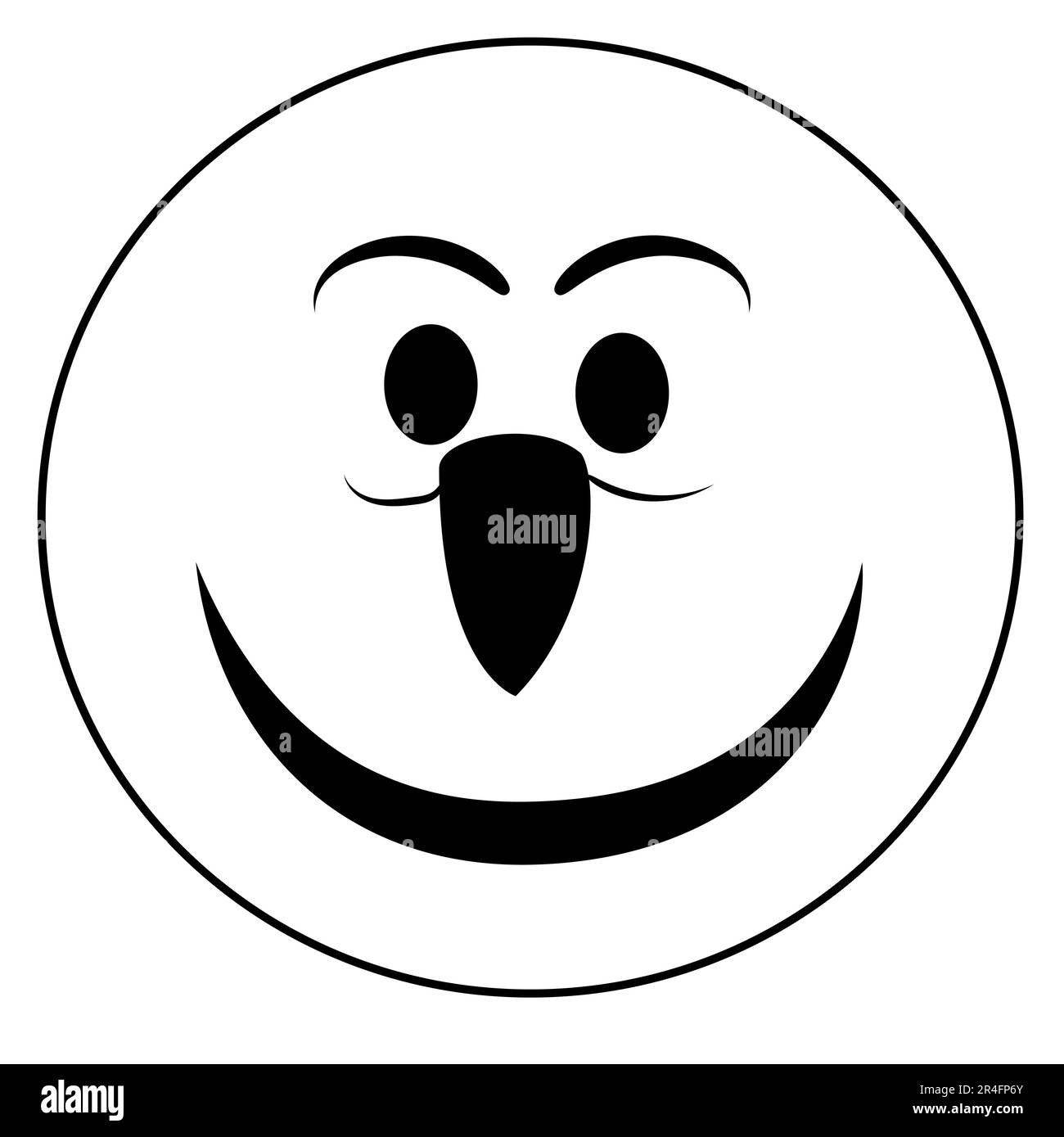 un conjunto de iconos de garabatos emoji que representan varias emociones y estados de ánimo, como la felicidad, la tristeza, la sonrisa y el humor, en forma de caras emoji Foto de stock