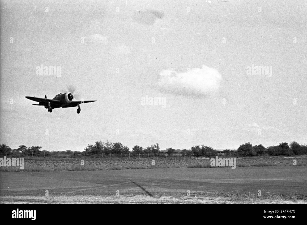 P-47D Thunderbolt Razorback - USAAF Fuerza Aérea del Ejército de los Estados Unidos República P-47D Thunderbolt Razorback - WW2 / WWII - 2. La guerra mundial sobre Europa Foto de stock