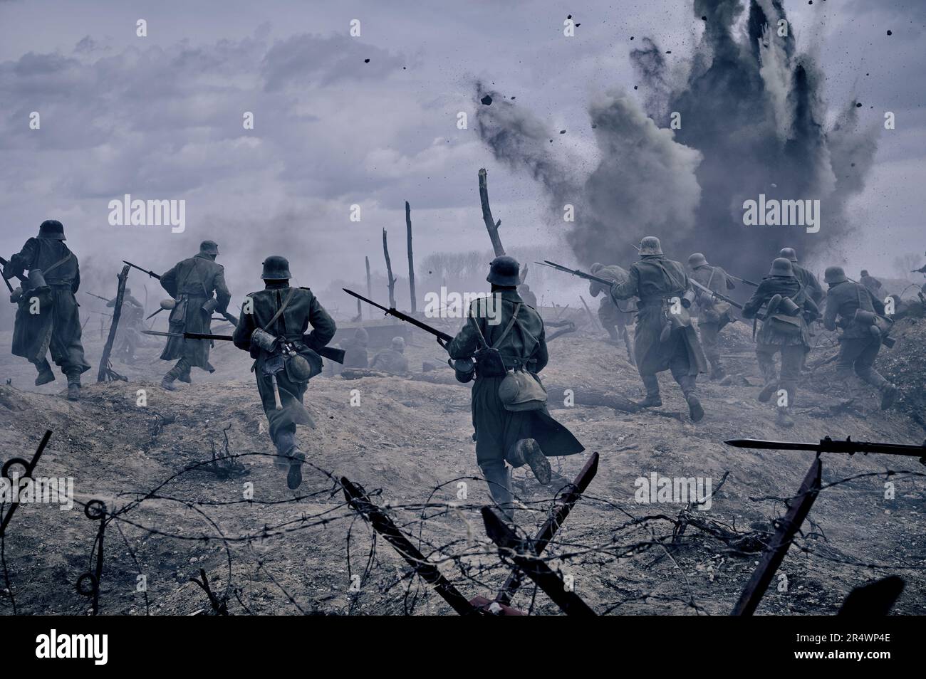 IM Westen nichts Neues All Quiet on the Western Front Año: 2022 Alemania Reino Unido EE.UU. Director: Edward Berger Foto de stock