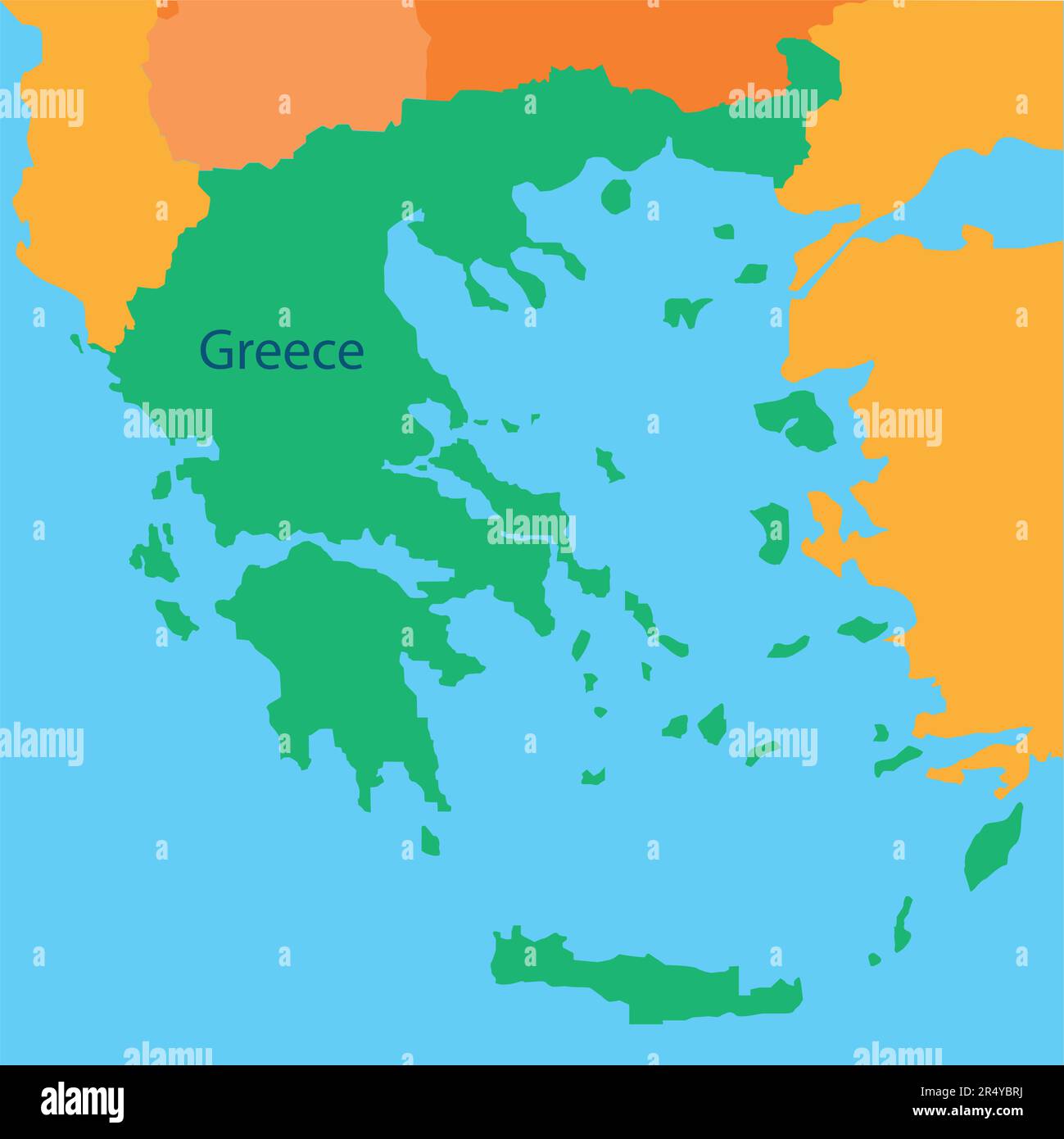 grecia mapa de fondo de diseño de ilustración vectorial Imagen Vector ...