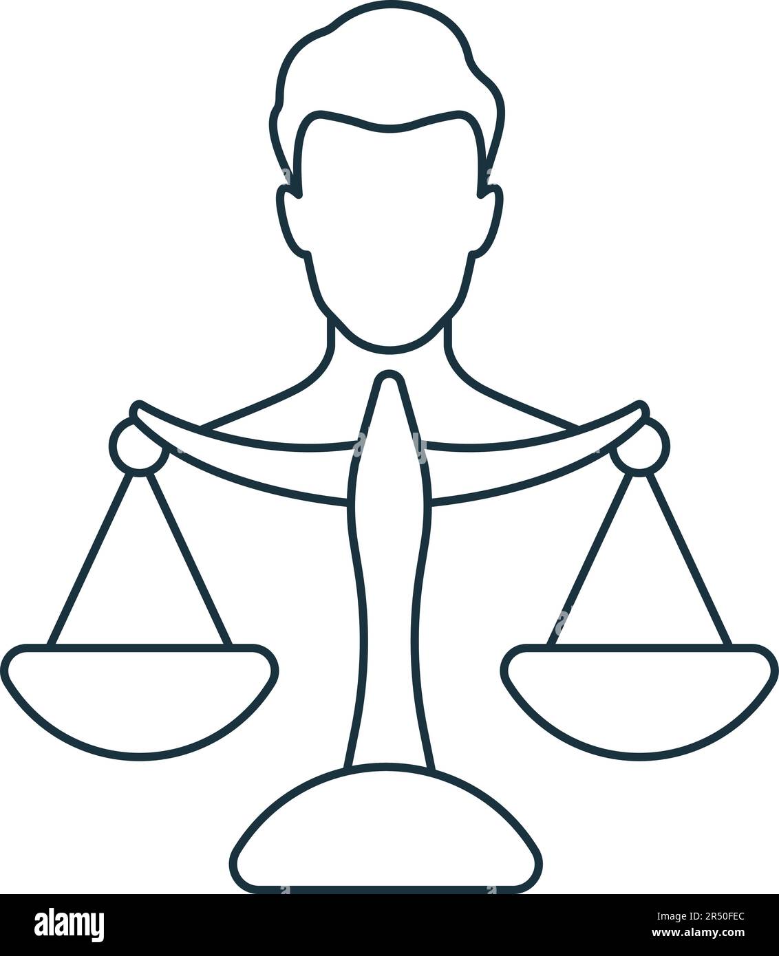 Icono de derecho humano. Signo simple monocromo de la colección FREEDOM