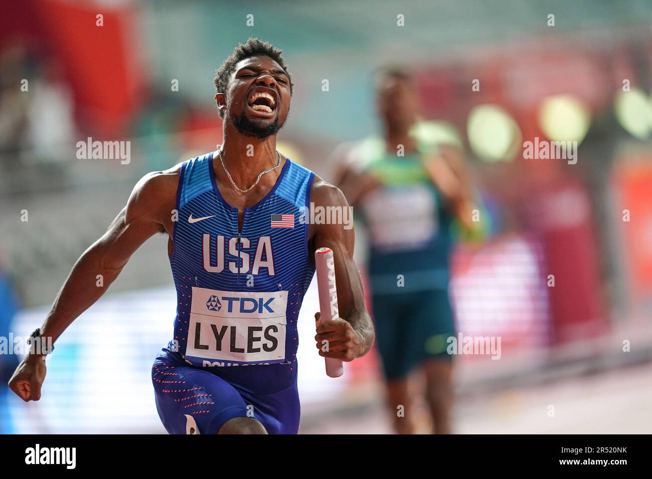 Noah LYLES Ganó El Relevo De 4x100m En El Campeonato Mundial De ...