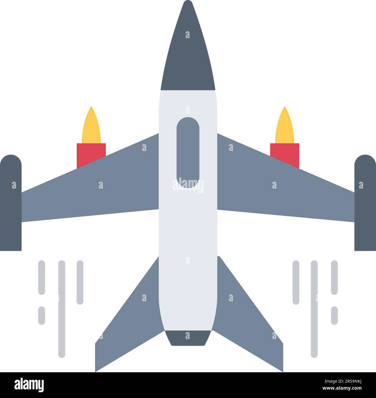 Icono de avión de combate imagen vectorial. Ilustración del Vector