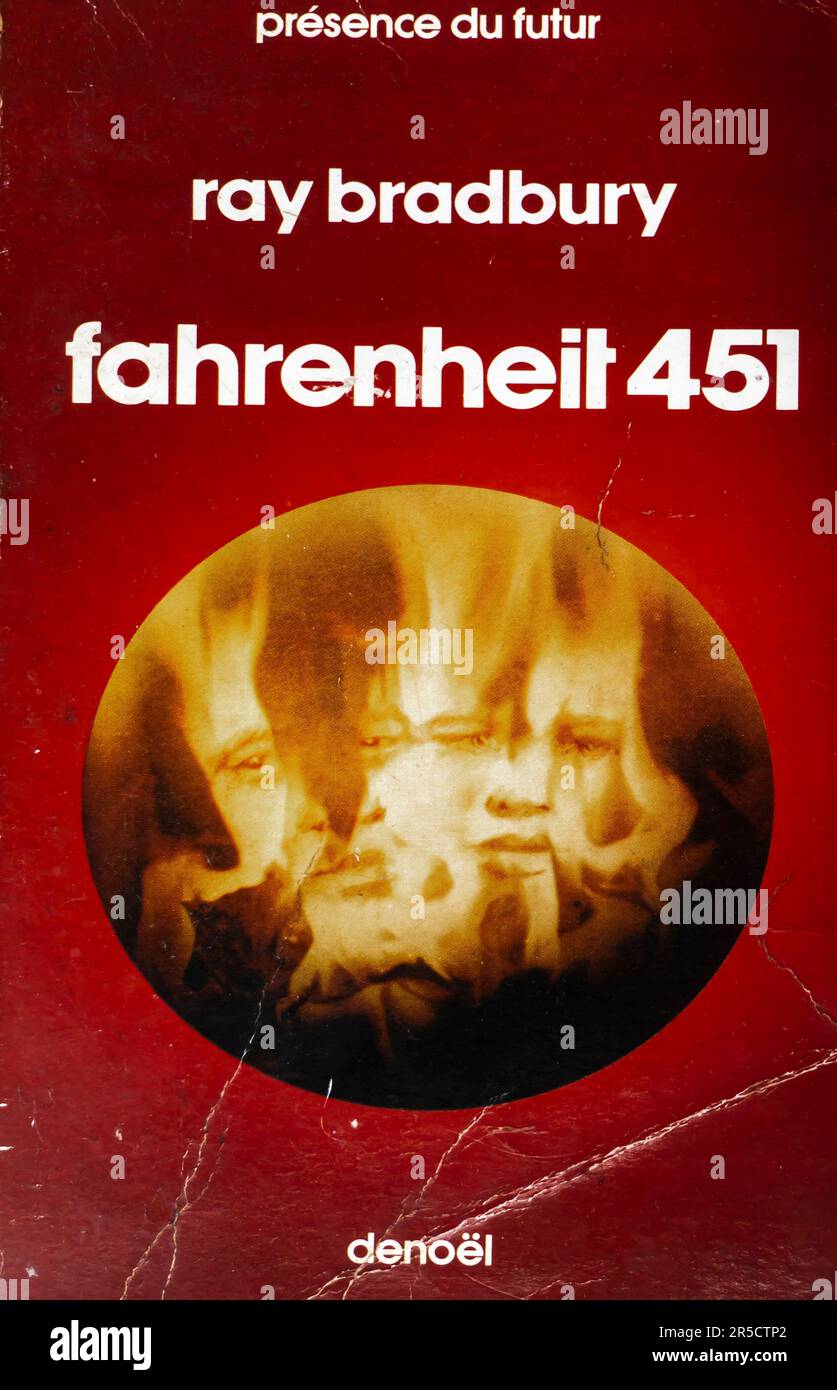 Fahrenheit 451 por Ray Bradbury, Portada de la primera edición